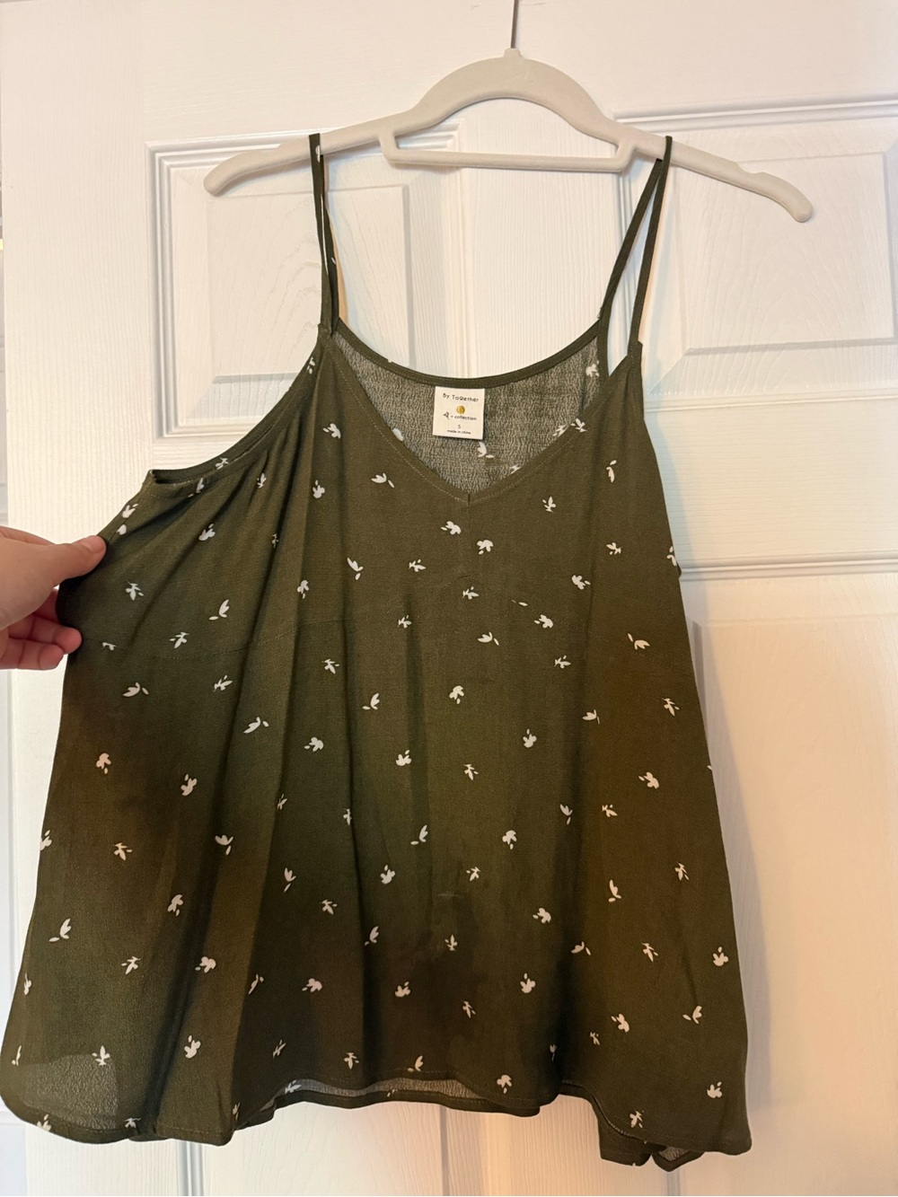 By Together Olive Green Floral Print Cami Top